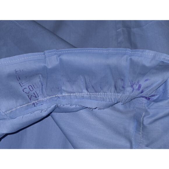 Chhaya Cotton Blue Saree Petticoat New Old Stock VTG Indian Underskirt Free Size - Picture 10 of 16